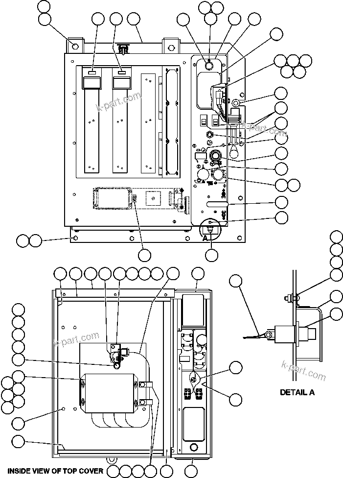 Komatsu parts book diagram for AFE48-BM  930E-2 S/N A30161 THRU A30163 CODELCO: CAB INTERFACE COMPARTMENT