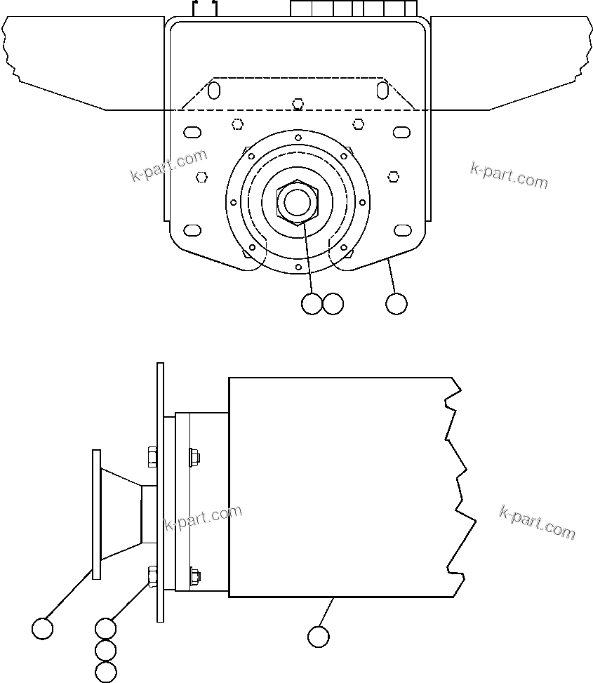 Komatsu parts book diagram for AFE48-BM  930E-2 S/N A30161 THRU A30163 CODELCO: HOIST PUMP INSTALLATION