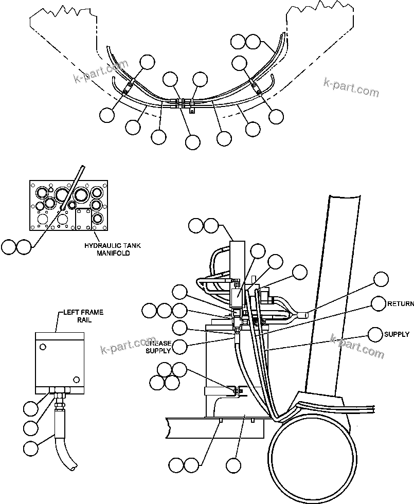 Komatsu parts book diagram for AFE48-BM  930E-2 S/N A30161 THRU A30163 CODELCO: AUTOMATIC LUBE SYSTEM - 1