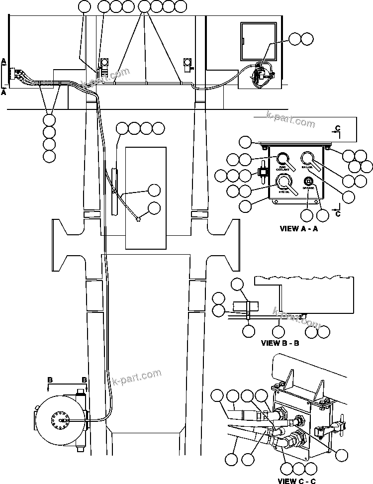Komatsu parts book diagram for AFE48-BM  930E-2 S/N A30161 THRU A30163 CODELCO: SERVICE CENTER - L.H.
