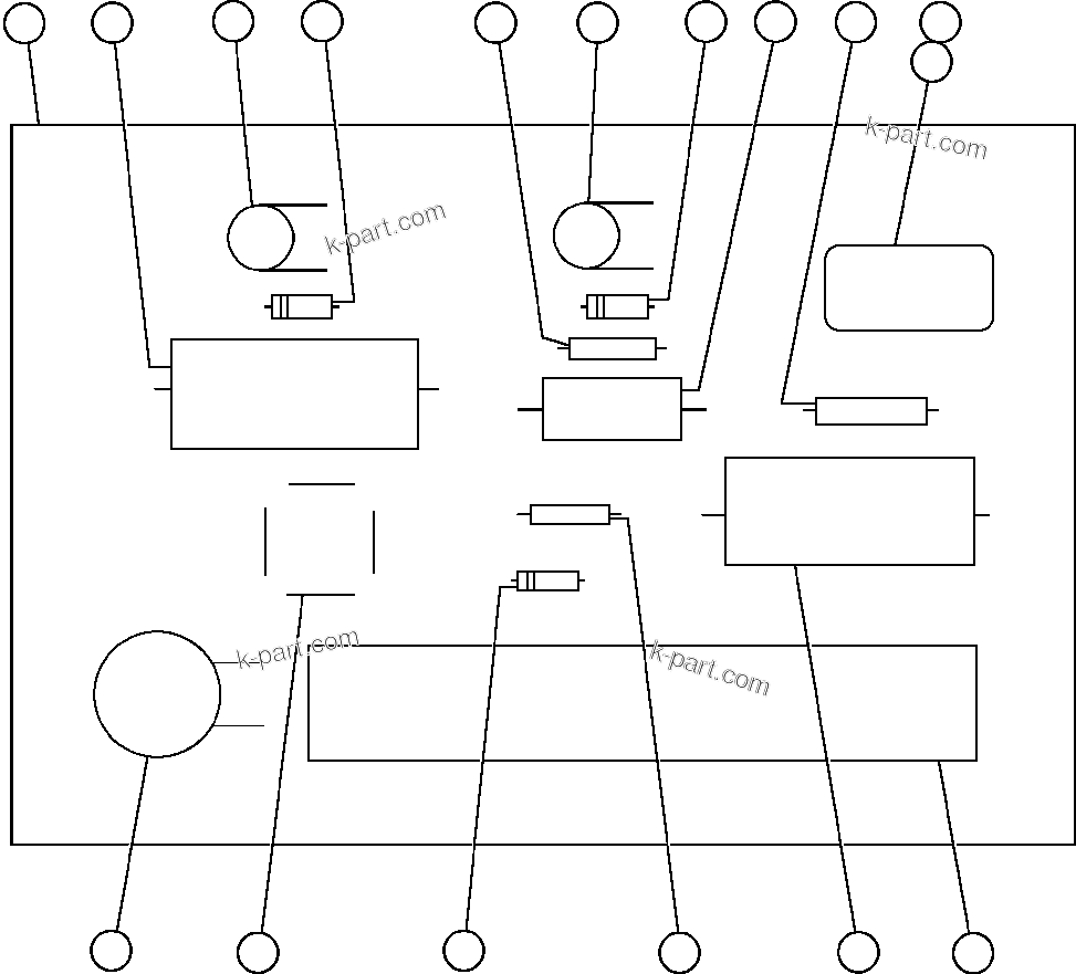 Komatsu parts book diagram for AFE48-BM  930E-2 S/N A30161 THRU A30163 CODELCO: FAULT DETECTION PANEL (FDP) (GE0627)