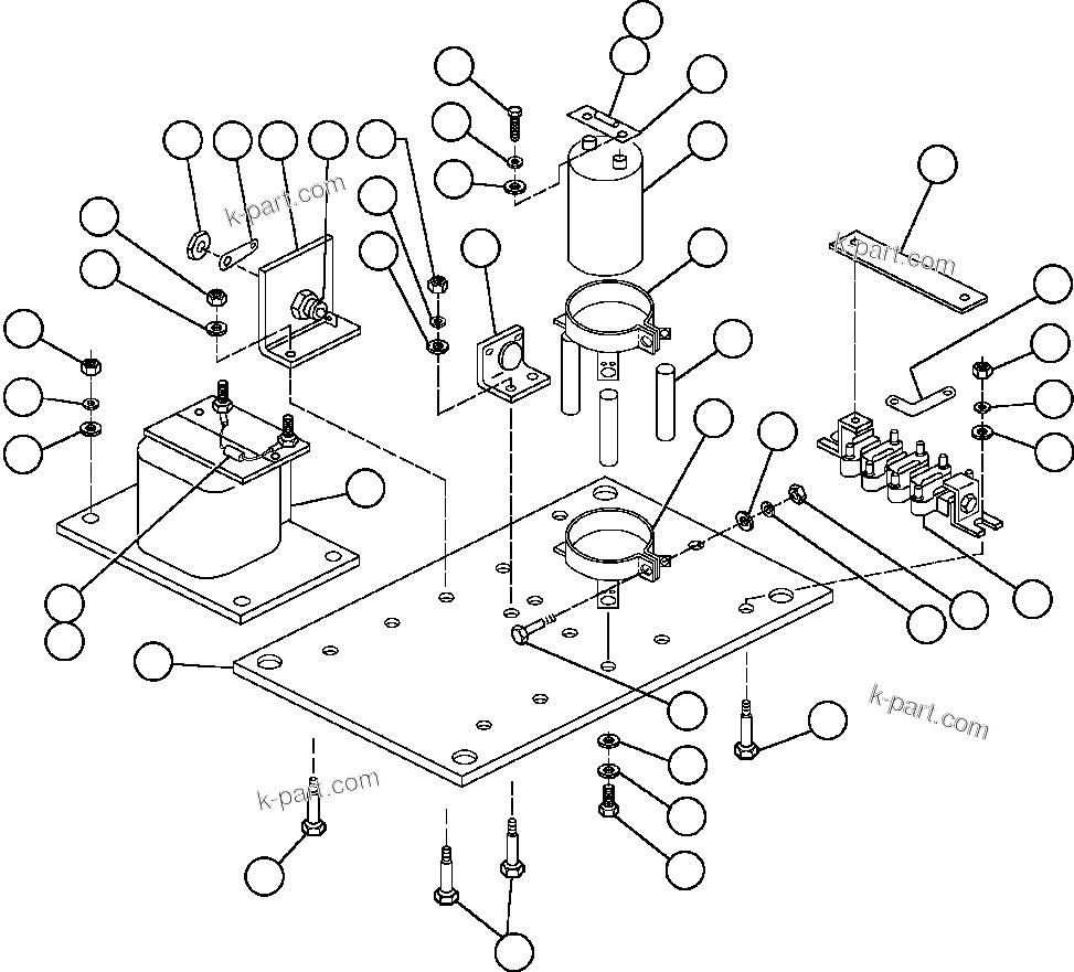 Komatsu parts book diagram for AFE48-BM  930E-2 S/N A30161 THRU A30163 CODELCO: BATTERY FILTER PANEL (BLFP) (BF3903)