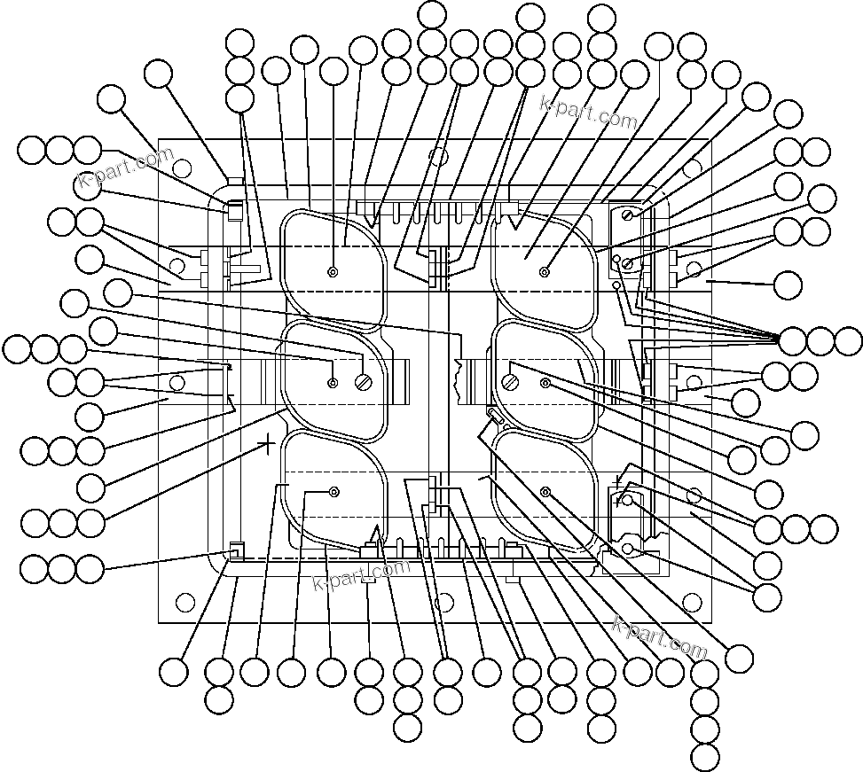 Komatsu parts book diagram for AFE48-BM  930E-2 S/N A30161 THRU A30163 CODELCO: ALTERNATOR EXCITER (A.F.S.E.) (PB8838)
