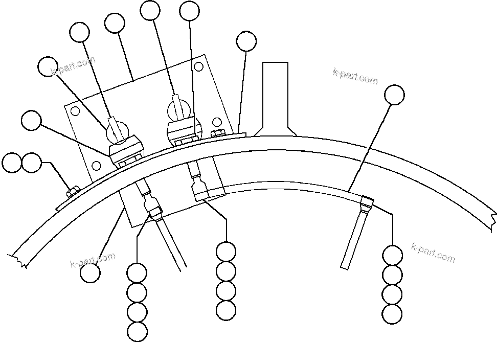 Komatsu parts book diagram for AFE48-BM  930E-2 S/N A30161 THRU A30163 CODELCO: ALTERNATOR - TERTIARY CONNECTION