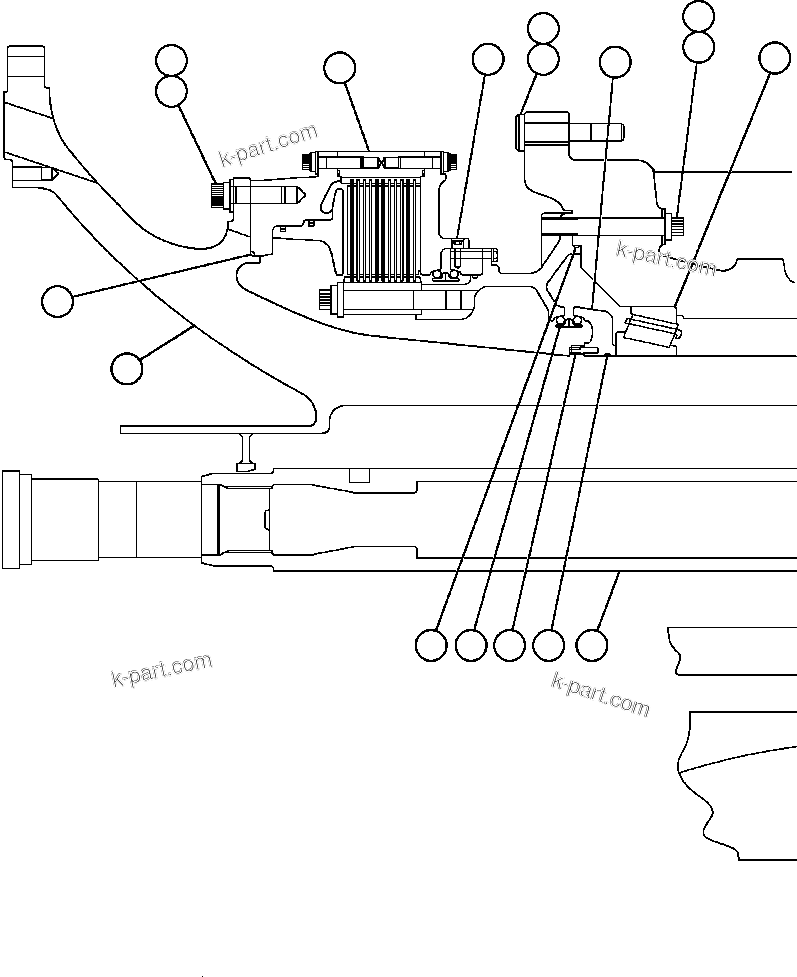 Komatsu parts book diagram for AFE48-BM  930E-2 S/N A30161 THRU A30163 CODELCO: TRANSMISSION, WHEEL MOTOR