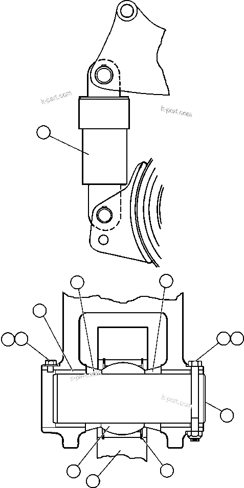 Komatsu parts book diagram for AFE48-CE 930E-2  S/N A30207-A30208 SUNCOR: REAR SUSPENSION & MOUNTING