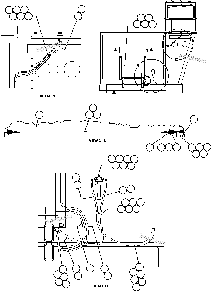 Komatsu parts book diagram for AFE48-CE 930E-2  S/N A30207-A30208 SUNCOR: AIR CONDITIONER PIPING & INSTALLATION