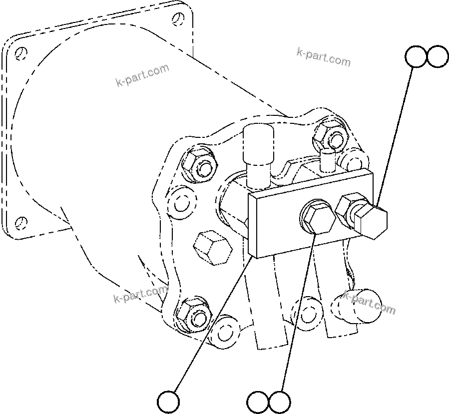Komatsu parts book diagram for AFE48-CE 930E-2  S/N A30207-A30208 SUNCOR: ADJUSTABLE HOLD-DOWN ASSEMBLY (EJ1087)