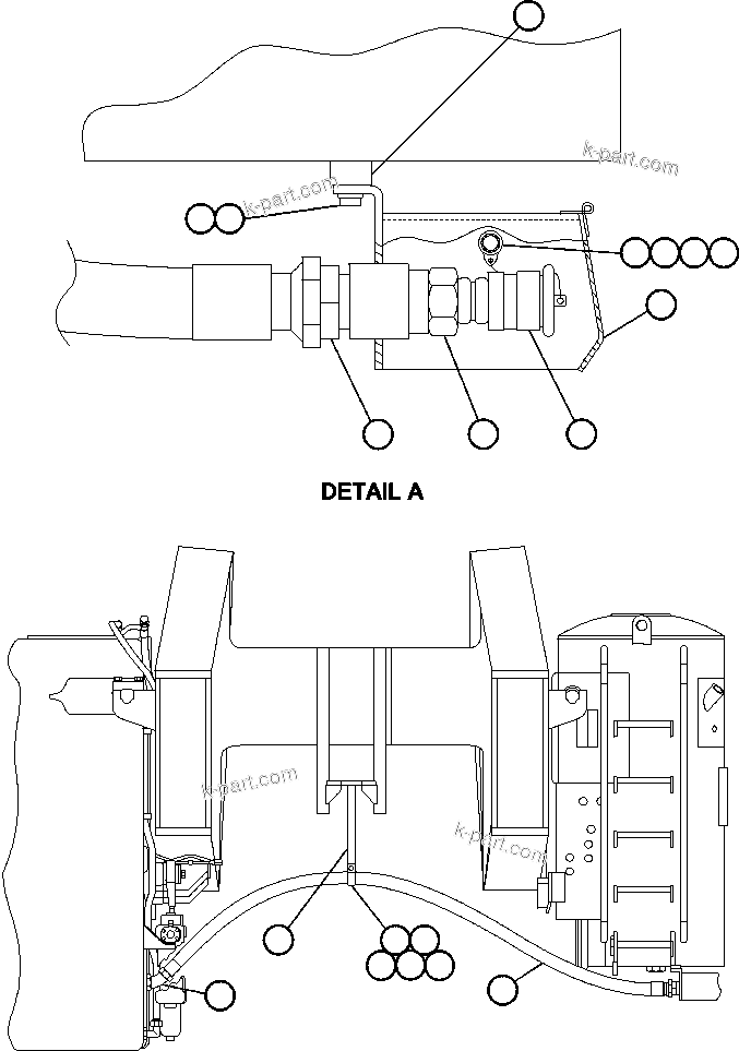 Komatsu parts book diagram for AFE48-CE 930E-2  S/N A30207-A30208 SUNCOR: QUICK FUEL - LEFT HAND