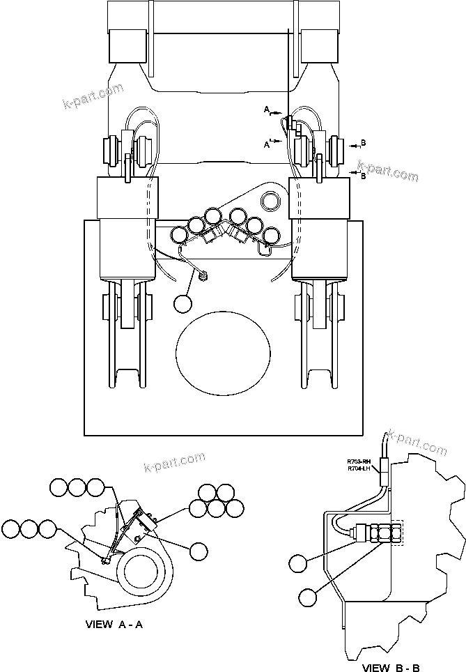 Komatsu parts book diagram for AFE48-CE 930E-2  S/N A30207-A30208 SUNCOR: HOIST LIMIT & PAYLOAD SWITCH WIRING