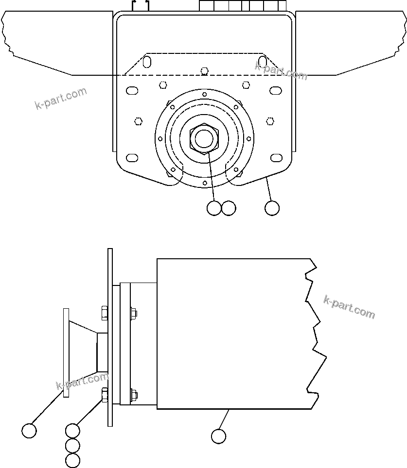 Komatsu parts book diagram for AFE48-CE 930E-2  S/N A30207-A30208 SUNCOR: HOIST PUMP INSTALLATION