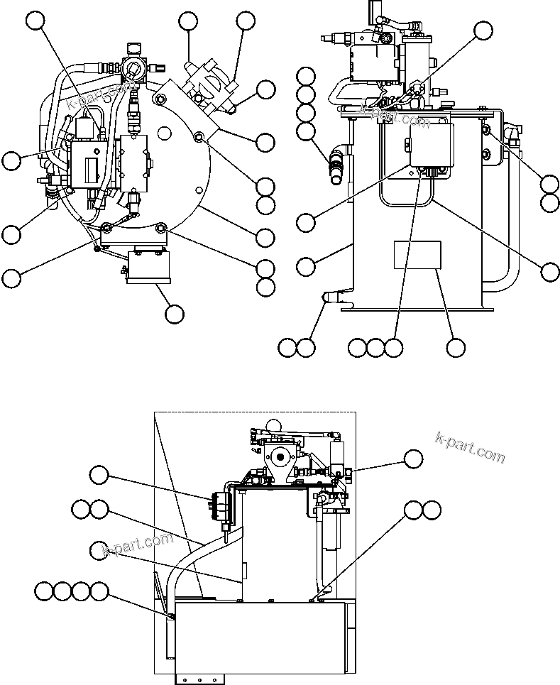Komatsu parts book diagram for AFE48-CE 930E-2  S/N A30207-A30208 SUNCOR: AUTOMATIC LUBRICATION SYSTEM