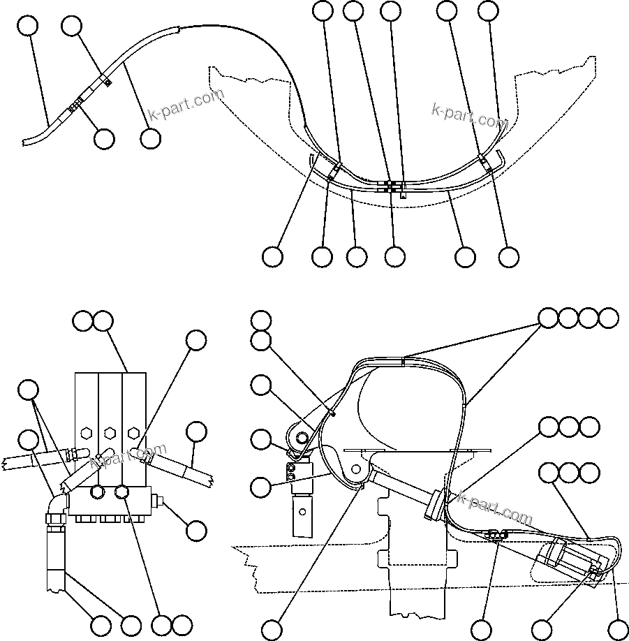 Komatsu parts book diagram for AFE48-CE 930E-2  S/N A30207-A30208 SUNCOR: AUTOMATIC LUBRICATION SYSTEM - 1