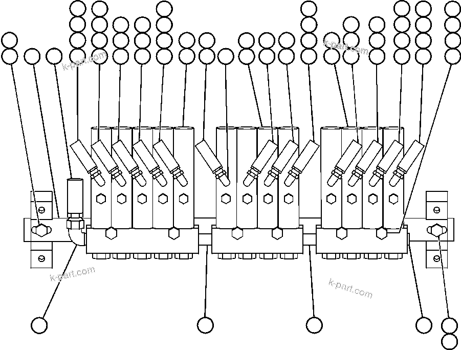 Komatsu parts book diagram for AFE48-CE 930E-2  S/N A30207-A30208 SUNCOR: AUTOMATIC LUBRICATION SYSTEM - 2