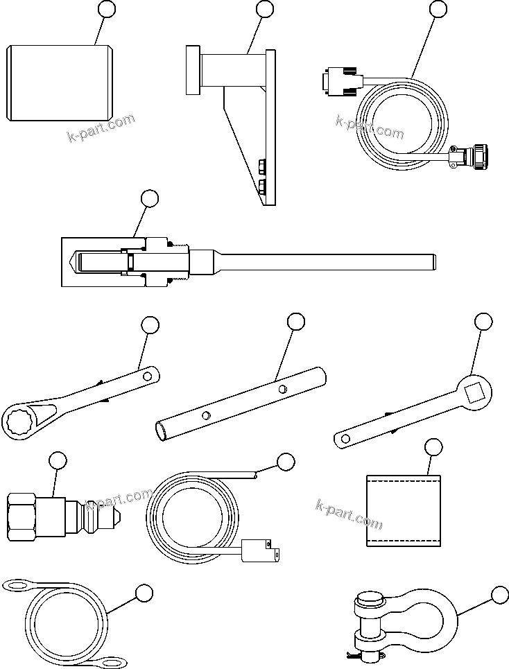 Komatsu parts book diagram for AFE48-CE 930E-2  S/N A30207-A30208 SUNCOR: TOOL GROUP - DOMESTIC
