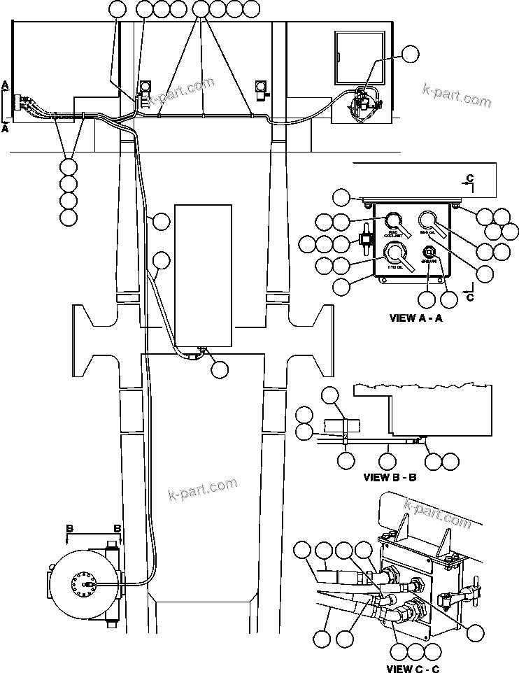 Komatsu parts book diagram for AFE48-CE 930E-2  S/N A30207-A30208 SUNCOR: SERVICE CENTER - L.H.