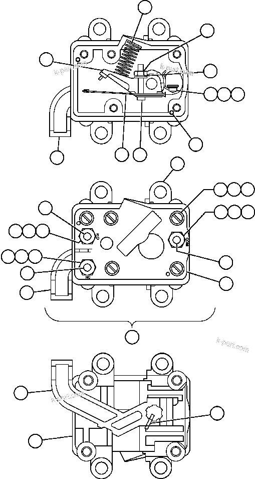 Komatsu parts book diagram for AFE48-CE 930E-2  S/N A30207-A30208 SUNCOR: INTERLOCK SWITCH (VE3530)