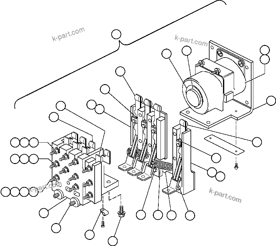 Komatsu parts book diagram for AFE48-CE 930E-2  S/N A30207-A30208 SUNCOR: RELAY (VG7043)