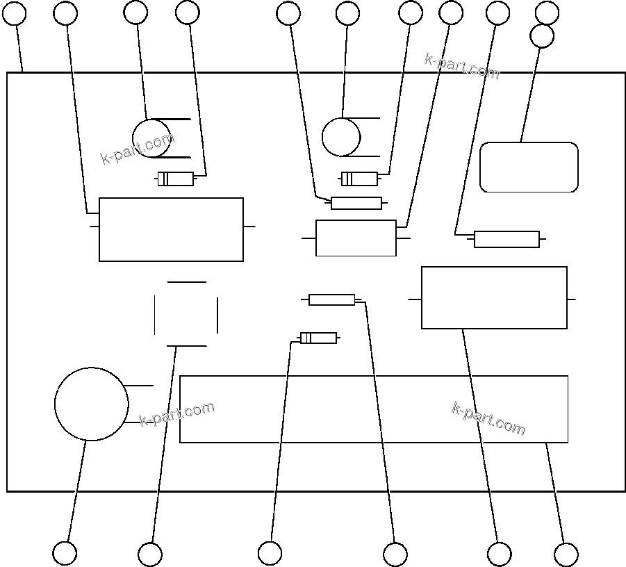 Komatsu parts book diagram for AFE48-CE 930E-2  S/N A30207-A30208 SUNCOR: FAULT DETECTION PANEL (FDP) (GE0627)