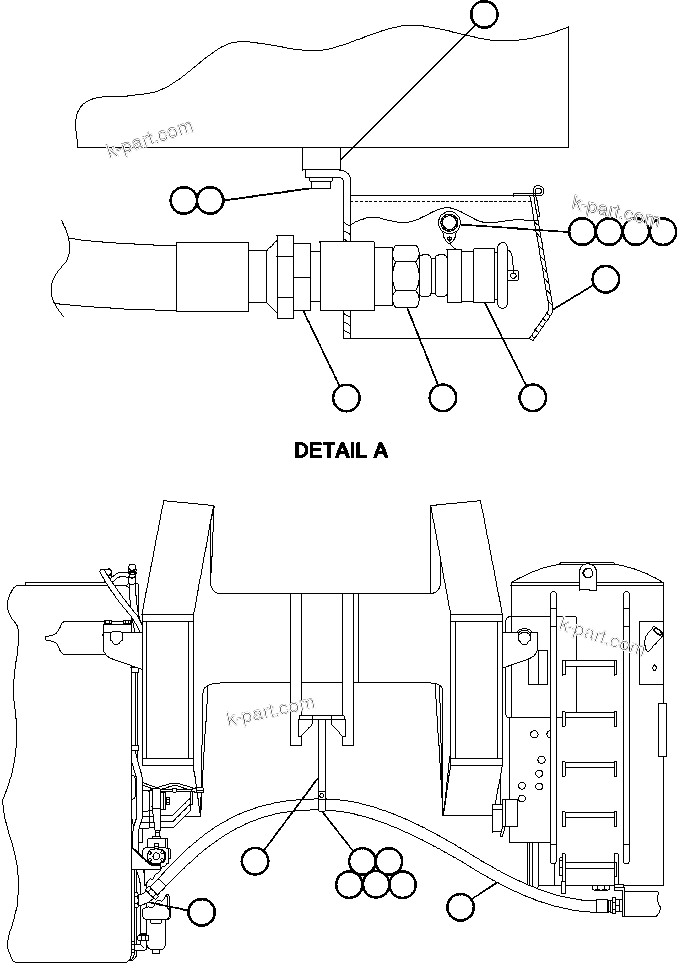 Komatsu parts book diagram for AFE48-CK 930E-2 S/N A30225 JACOB'S RANCH: QUICK FUEL - LEFT HAND