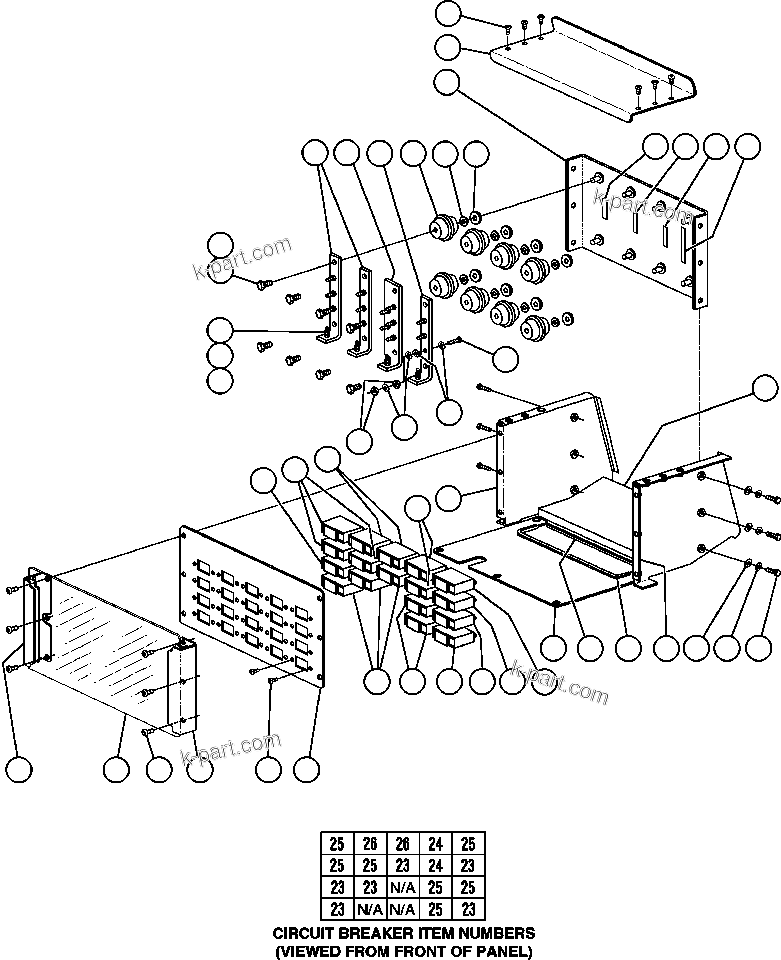 Komatsu parts book diagram for AFE48-CK 930E-2 S/N A30225 JACOB'S RANCH: DISTRIBUTION POWER BUS