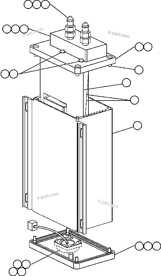 Komatsu parts book diagram for AFE48-CK 930E-2 S/N A30225 JACOB'S RANCH: REAR AXLE PRESSURE SENSOR (SM3873)