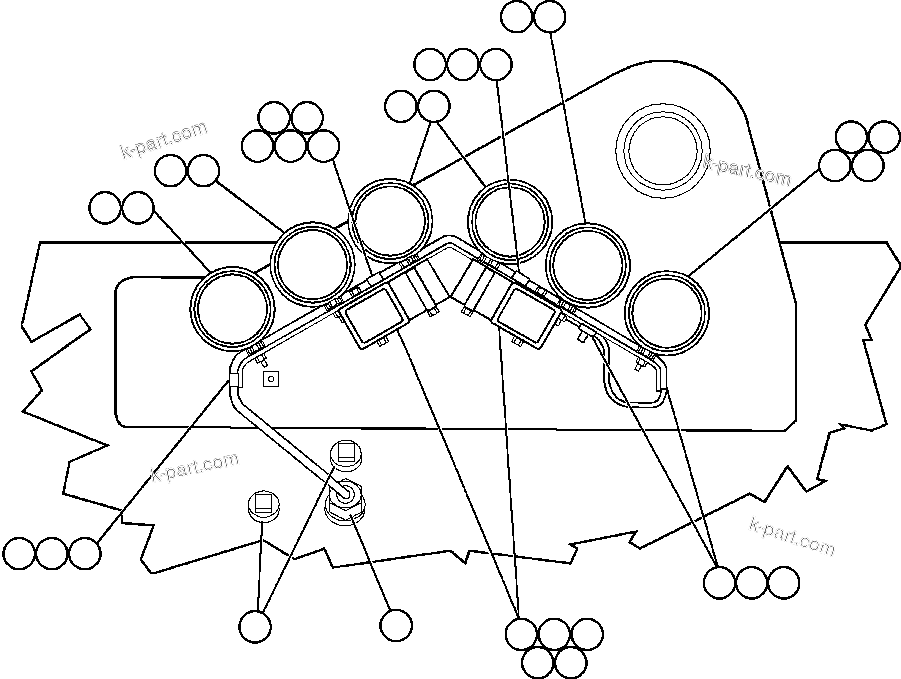 Komatsu parts book diagram for AFE48-CK 930E-2 S/N A30225 JACOB'S RANCH: REAR LIGHTS AND BACKUP HORN