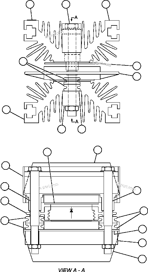 Komatsu parts book diagram for AFE48-CK 930E-2 S/N A30225 JACOB'S RANCH: DIODE/HEAT SINK ASSEMBLY (GE0558)