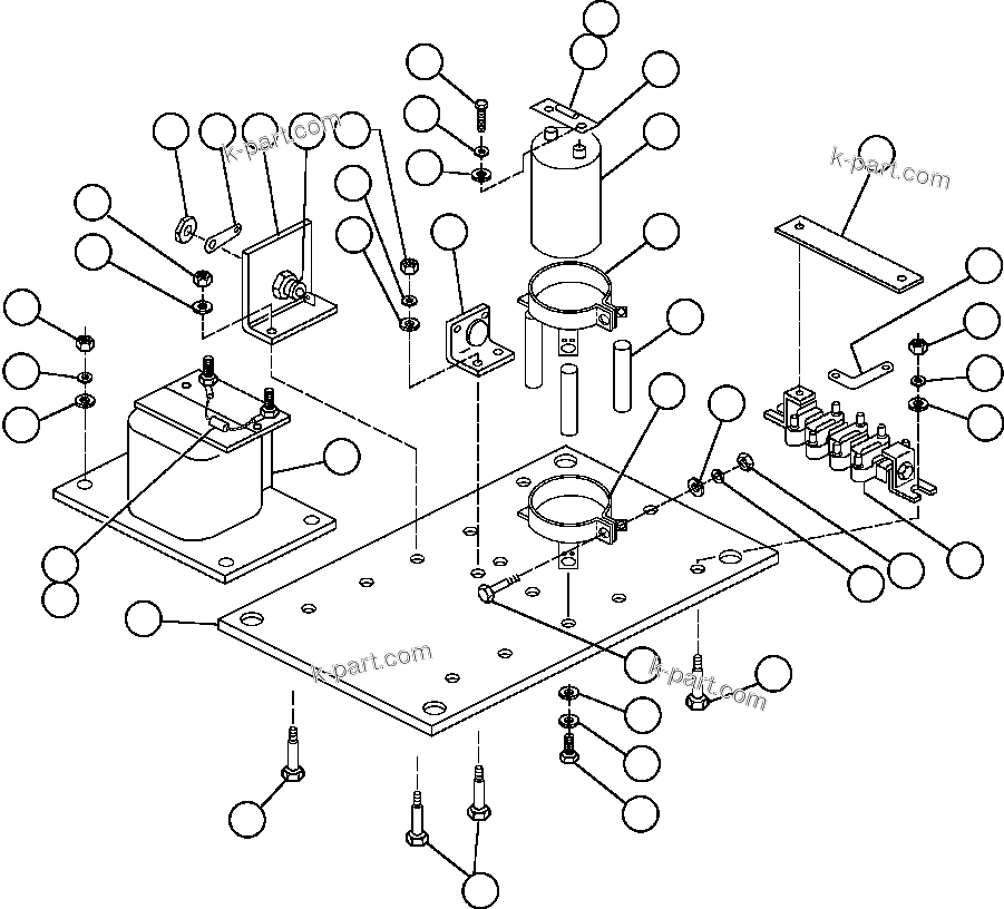 Komatsu parts book diagram for AFE48-CK 930E-2 S/N A30225 JACOB'S RANCH: BATTERY FILTER PANEL (BLFP) (BF3903)