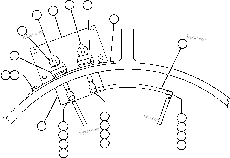 Komatsu parts book diagram for AFE48-CK 930E-2 S/N A30225 JACOB'S RANCH: ALTERNATOR - TERTIARY CONNECTION