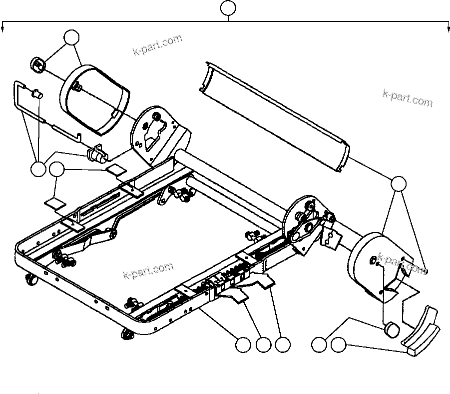 Komatsu parts book diagram for AFE48-DP 930E-2 S/N A30298 & A30299    TRANSALTA: OPERATOR'S SEAT ASSEMBLY - 2 (EJ8295)