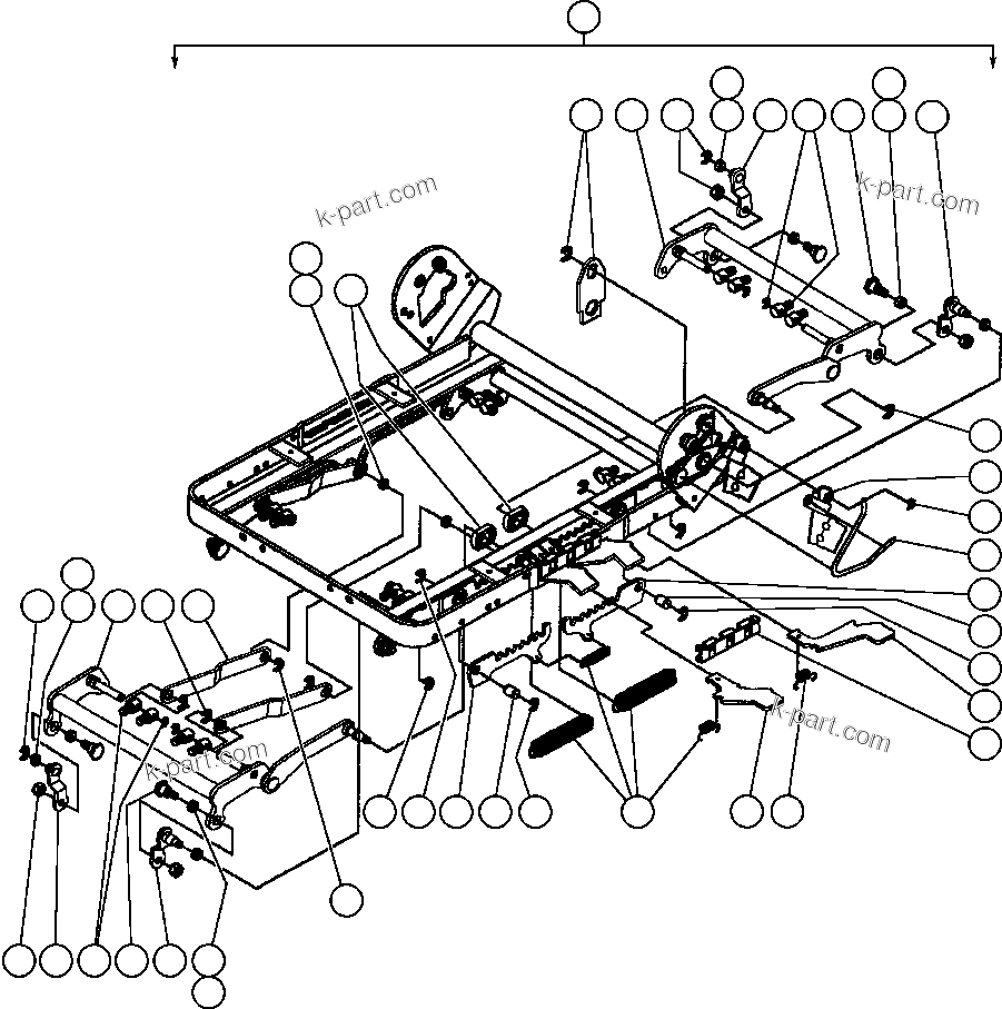 Komatsu parts book diagram for AFE48-DP 930E-2 S/N A30298 & A30299    TRANSALTA: OPERATOR'S SEAT ASSEMBLY - 3 (EJ8295)