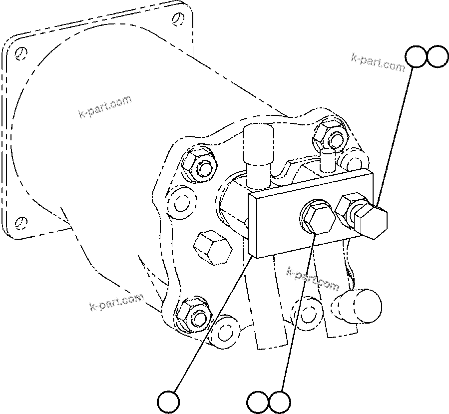 Komatsu parts book diagram for AFE48-DP 930E-2 S/N A30298 & A30299    TRANSALTA: ADJUSTABLE HOLD-DOWN ASSEMBLY (EJ1087)