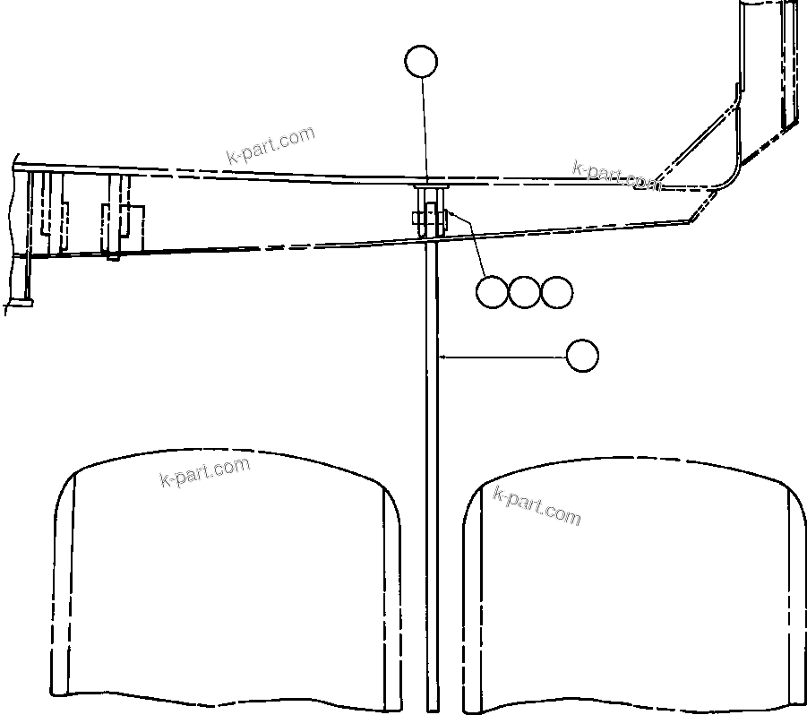 Komatsu parts book diagram for AFE48-DP 930E-2 S/N A30298 & A30299    TRANSALTA: ROCK EJECTORS INSTALLATION