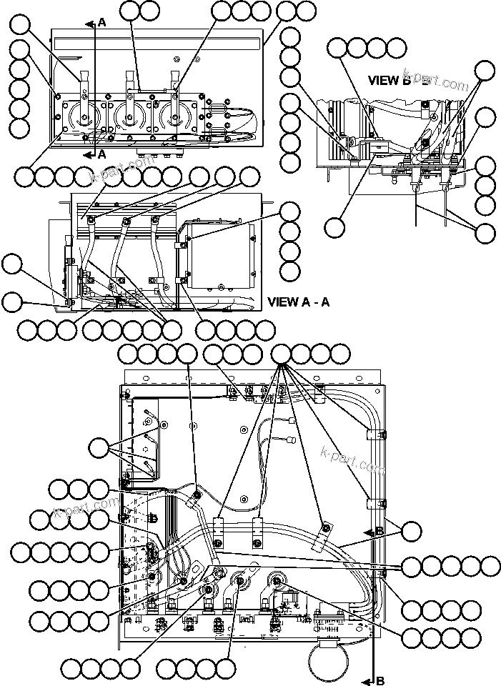 Komatsu parts book diagram for AFE48-DP 930E-2 S/N A30298 & A30299    TRANSALTA: BATTERY CONTROL BOX ASSM (ED1098/EJ3822)