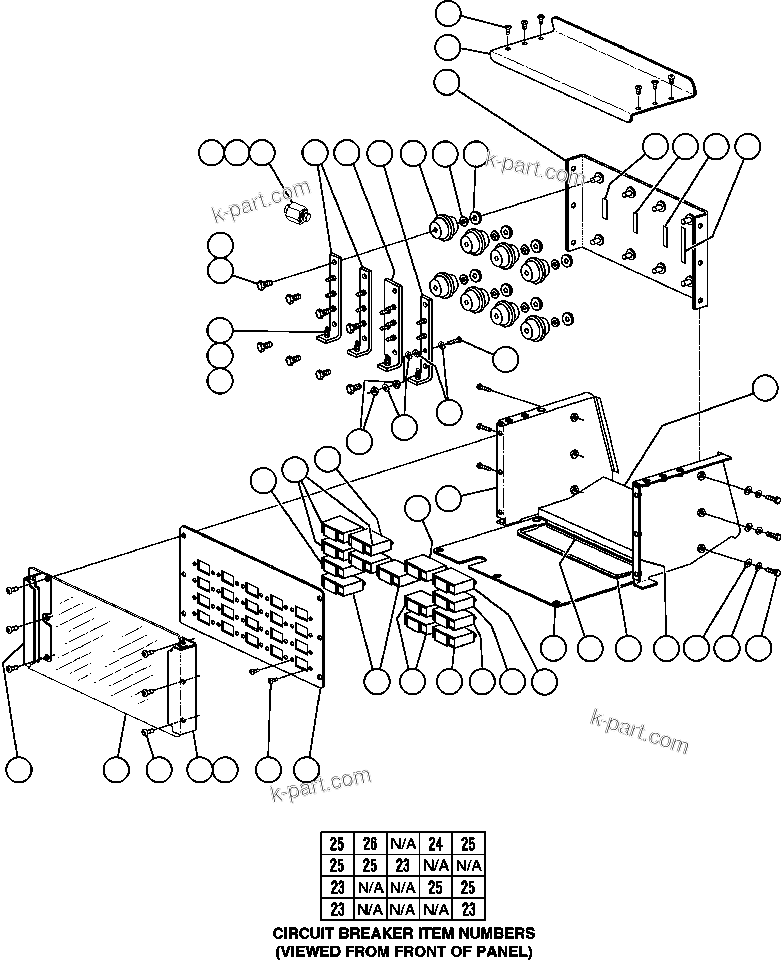 Komatsu parts book diagram for AFE48-DP 930E-2 S/N A30298 & A30299    TRANSALTA: DISTRIBUTION POWER BUS