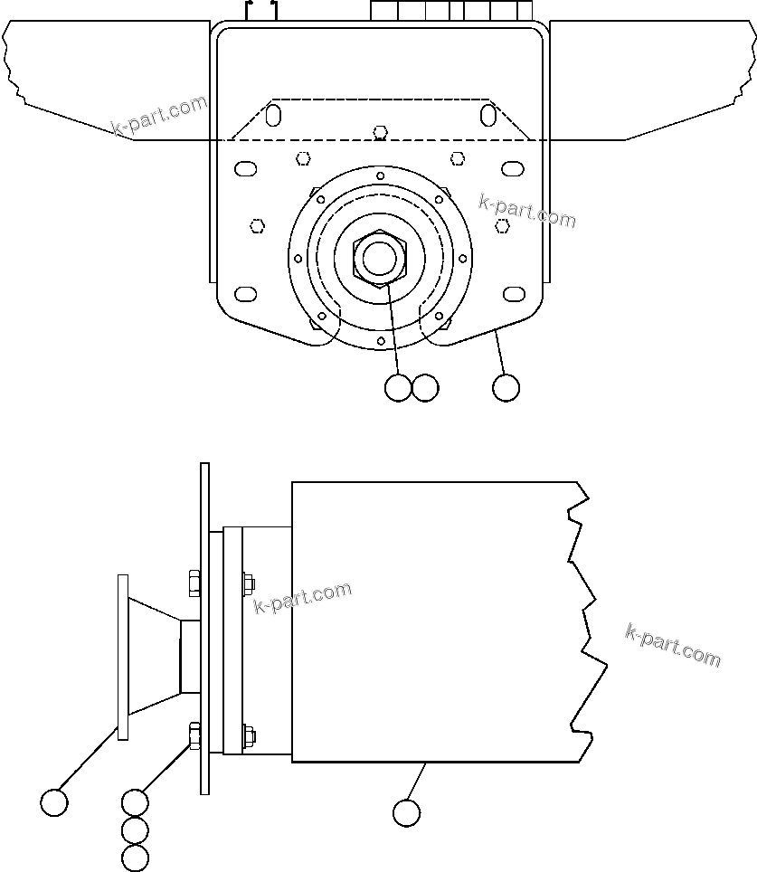 Komatsu parts book diagram for AFE48-DP 930E-2 S/N A30298 & A30299    TRANSALTA: HOIST PUMP INSTALLATION