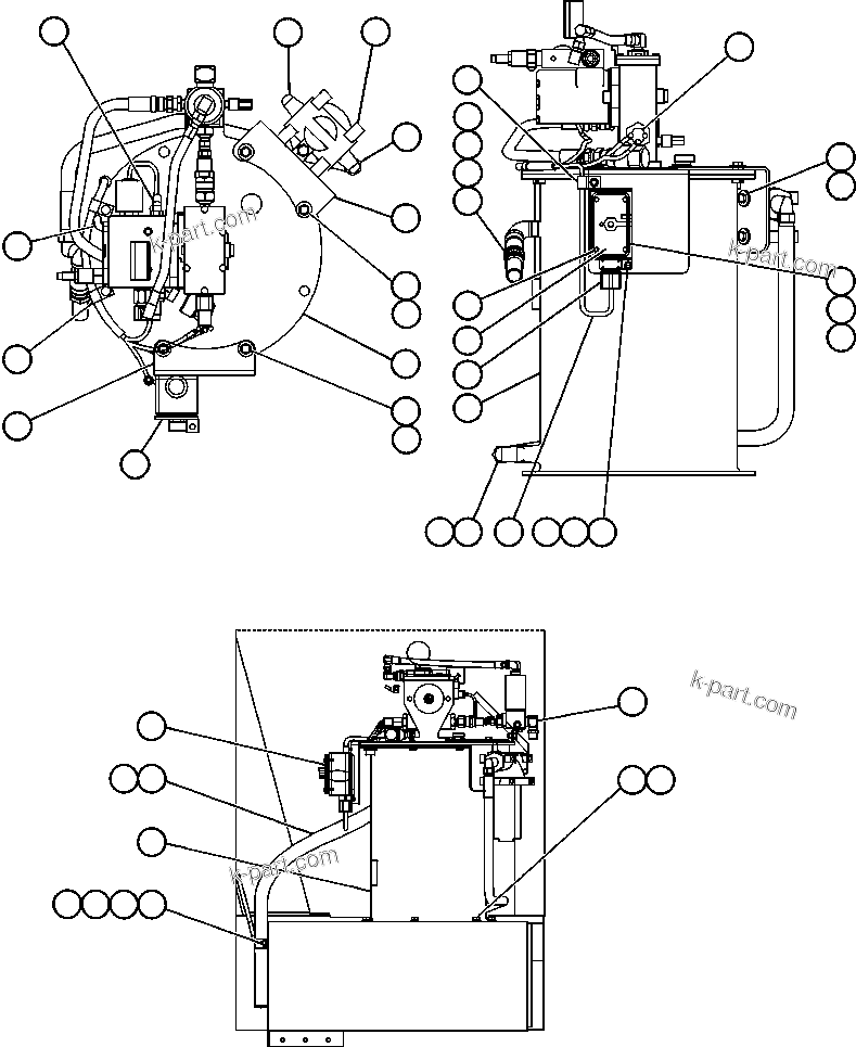 Komatsu parts book diagram for AFE48-DP 930E-2 S/N A30298 & A30299    TRANSALTA: AUTOMATIC LUBRICATION SYSTEM