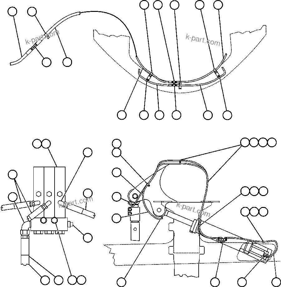 Komatsu parts book diagram for AFE48-DP 930E-2 S/N A30298 & A30299    TRANSALTA: AUTOMATIC LUBRICATION SYSTEM - 1