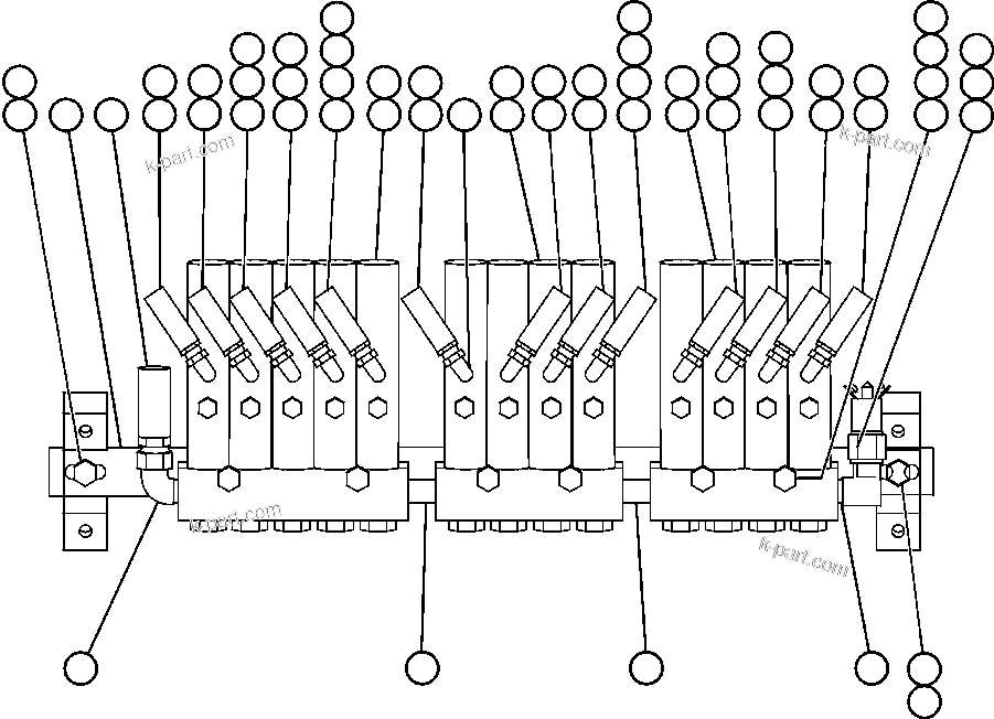 Komatsu parts book diagram for AFE48-DP 930E-2 S/N A30298 & A30299    TRANSALTA: AUTOMATIC LUBRICATION SYSTEM - 2
