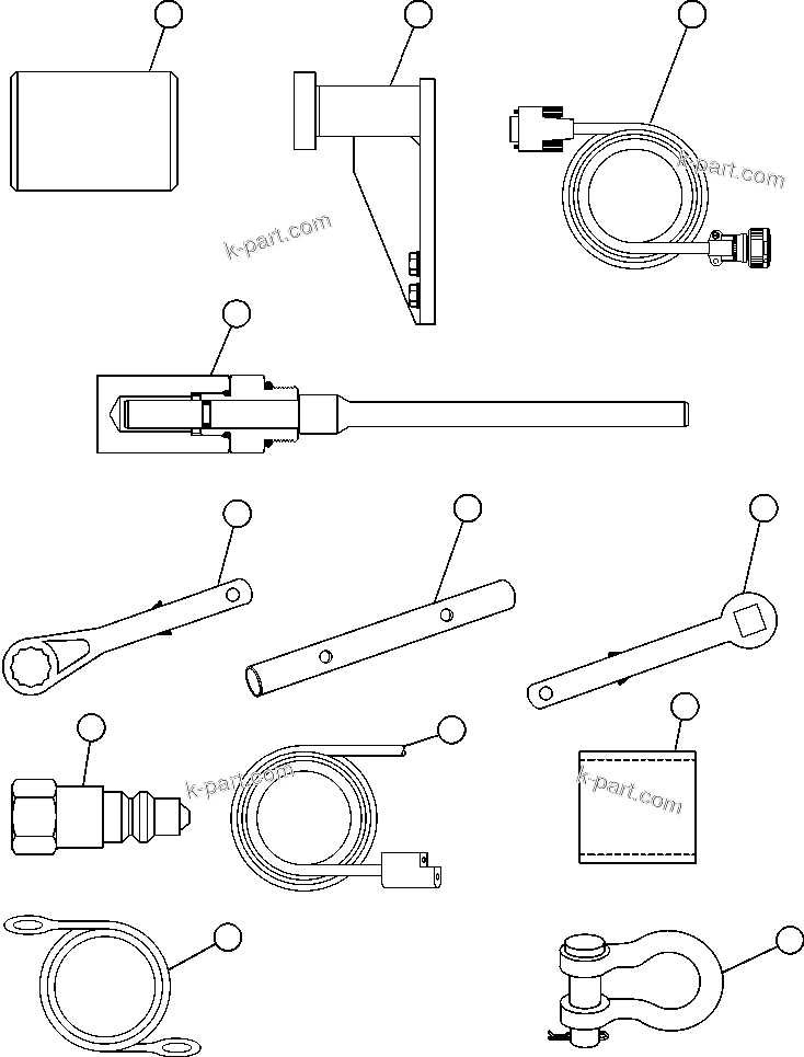 Komatsu parts book diagram for AFE48-DP 930E-2 S/N A30298 & A30299    TRANSALTA: TOOL GROUP - DOMESTIC