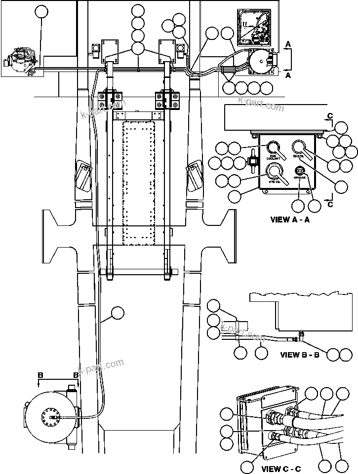 Komatsu parts book diagram for AFE48-DP 930E-2 S/N A30298 & A30299    TRANSALTA: SERVICE CENTER - R.H.