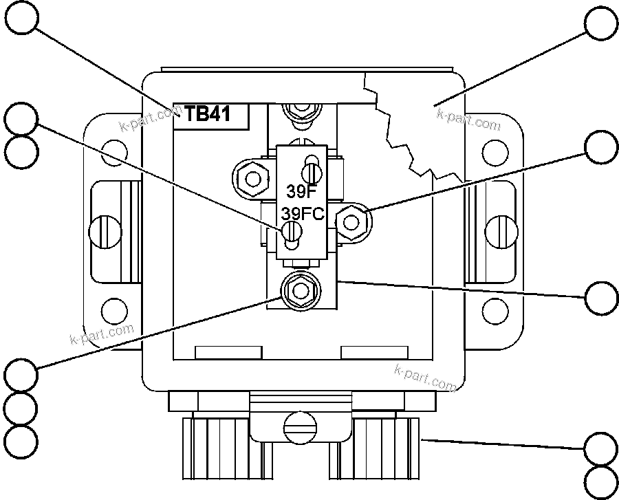 Komatsu parts book diagram for AFE48-DP 930E-2 S/N A30298 & A30299    TRANSALTA: JUNCTION BOX ASSEMBLY (EH6356)