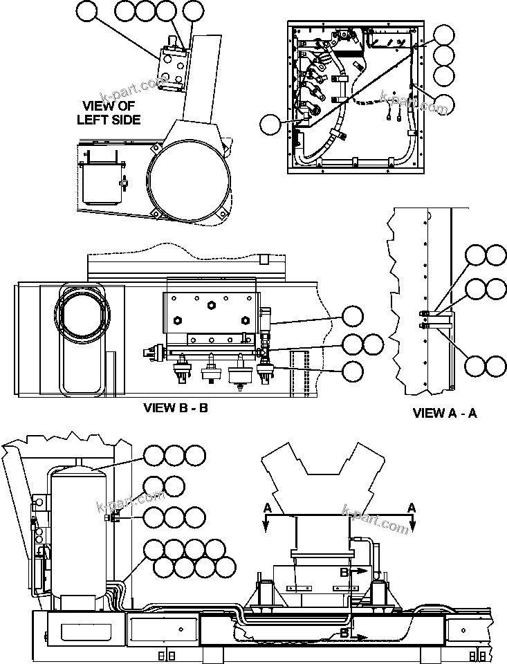 Komatsu parts book diagram for AFE48-DP 930E-2 S/N A30298 & A30299    TRANSALTA: ENGINE OIL RESERVE SYSTEM
