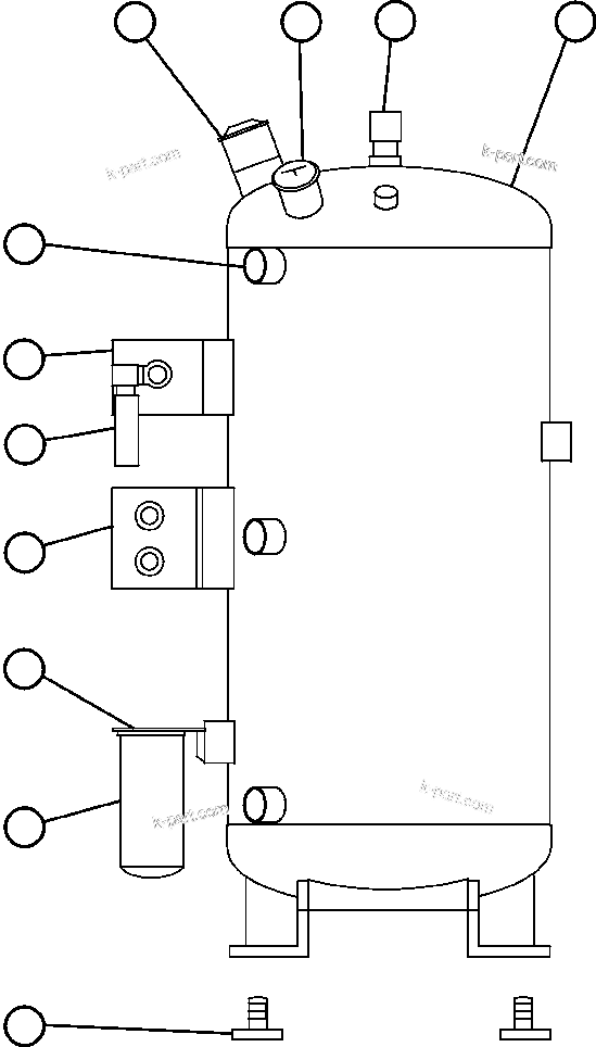 Komatsu parts book diagram for AFE48-DP 930E-2 S/N A30298 & A30299    TRANSALTA: RESERVE SYSTEM KIT (PC0891)