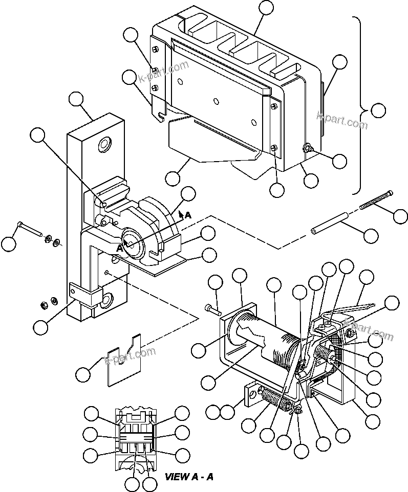 Komatsu parts book diagram for AFE48-DP 930E-2 S/N A30298 & A30299    TRANSALTA: CONTACTOR - R.P. (GE0168)