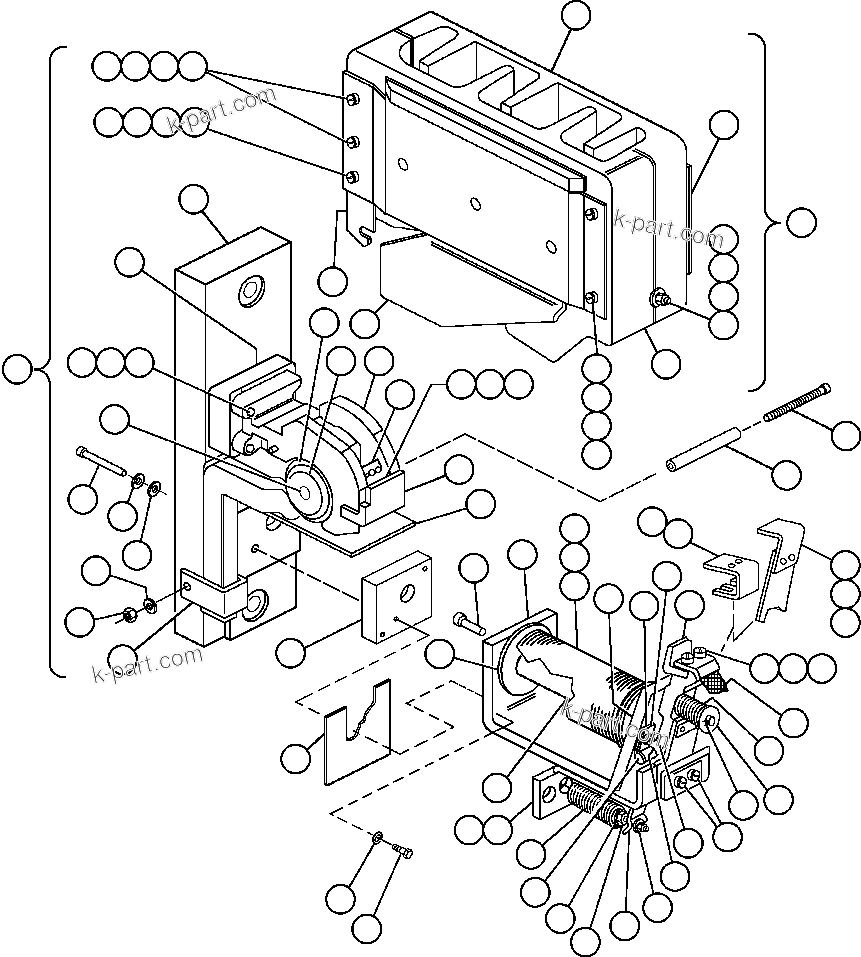 Komatsu parts book diagram for AFE48-DP 930E-2 S/N A30298 & A30299    TRANSALTA: CONTACTOR - GF & MF (VE1317)