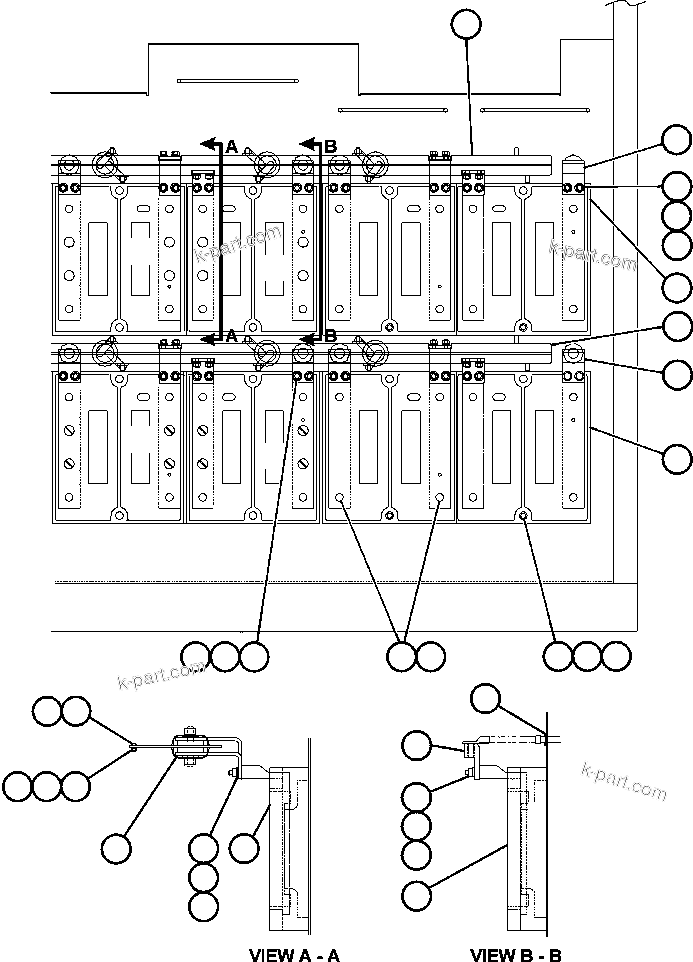 Komatsu parts book diagram for AFE48-DP 930E-2 S/N A30298 & A30299    TRANSALTA: CONTROL CABINET (INSIDE LOWER RIGHT FRONT)