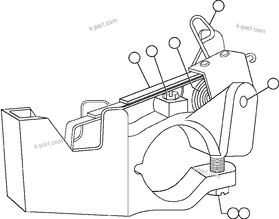 Komatsu parts book diagram for AFE48-DP 930E-2 S/N A30298 & A30299    TRANSALTA: ALTERNATOR - BRUSH HOLDER ASSM (VJ1024)