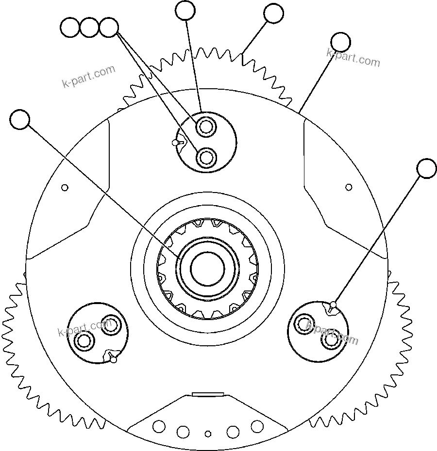 Komatsu parts book diagram for AFE48-DP 930E-2 S/N A30298 & A30299    TRANSALTA: CARRIER ASSEMBLY - HIGH SPEED (GE0916)